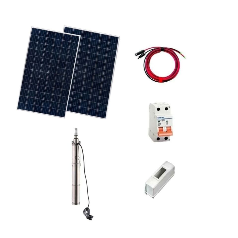 48 Volt Sulama Dalgıç Pompa Paketi (PANEL DAHİL FİYATTIR)