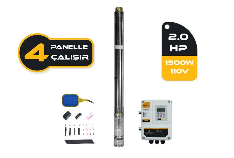 DC Pompa 2Hp / 1500W / 110V (3RDC3.8-180-110-1500)