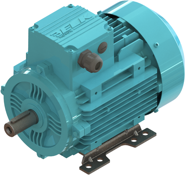 ELK 0.12 kw (1/6 HP) 1500 D/D (2EL063M4B) 380 V Trifaze IE2 Elektrik Motoru - Alüminyum