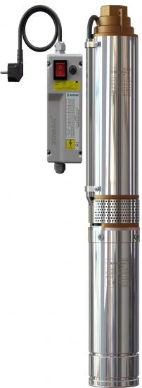 Sumak 4SDM100 4’’ Paslanmaz Dalgıç Pompa Monofaze (220V) 1HP (Panolu, 30 m. Kablolu)